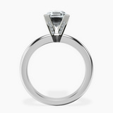 9ct White Gold Cordelia Knife Edge Solitaire Lab Diamond Ring side right image one