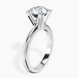 10kt White Gold Cordelia Knife Edge Solitaire Lab Diamond Ring standing product image one