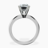 10kt White Gold Cordelia Knife Edge Solitaire Lab Diamond Ring side right image one