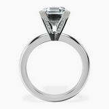 10kt White Gold Cordelia Knife Edge Solitaire Lab Diamond Ring side right image one