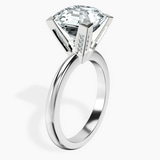 10kt White Gold Cordelia Knife Edge Solitaire Lab Diamond Ring standing product image one
