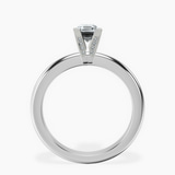 10kt White Gold Cordelia Knife Edge Solitaire Lab Diamond Ring side right image one