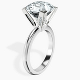10kt White Gold Cordelia Knife Edge Solitaire Lab Diamond Ring standing product image one