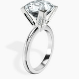 10kt White Gold Cordelia Knife Edge Solitaire Lab Diamond Ring standing product image one
