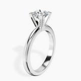 10kt White Gold Cordelia Knife Edge Solitaire Lab Diamond Ring standing product image one