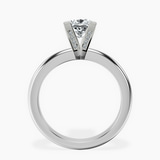 10kt White Gold Cordelia Knife Edge Solitaire Lab Diamond Ring side right image one