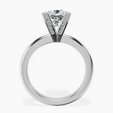 10kt White Gold Cordelia Knife Edge Solitaire Lab Diamond Ring side right image one