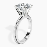 10kt White Gold Cordelia Knife Edge Solitaire Lab Diamond Ring standing product image one