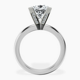 10kt White Gold Cordelia Knife Edge Solitaire Lab Diamond Ring side right image one