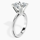 10kt White Gold Cordelia Knife Edge Solitaire Lab Diamond Ring standing product image one