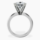 10kt White Gold Cordelia Knife Edge Solitaire Lab Diamond Ring side right image one
