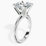 10kt White Gold Cordelia Knife Edge Solitaire Lab Diamond Ring standing product image one