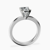 10kt White Gold Cordelia Knife Edge Solitaire Lab Diamond Ring side right image one
