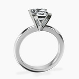 10kt White Gold Cordelia Knife Edge Solitaire Lab Diamond Ring side right image one