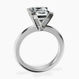 10kt White Gold Cordelia Knife Edge Solitaire Lab Diamond Ring side right image one