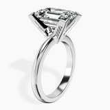 10kt White Gold Cordelia Knife Edge Solitaire Lab Diamond Ring standing product image one