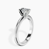 10kt White Gold Cordelia Knife Edge Solitaire Lab Diamond Ring standing product image one