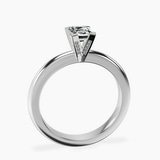 10kt White Gold Cordelia Knife Edge Solitaire Lab Diamond Ring side right image one