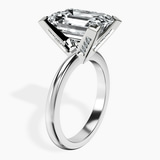10kt White Gold Cordelia Knife Edge Solitaire Lab Diamond Ring standing product image one