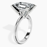 10kt White Gold Cordelia Knife Edge Solitaire Lab Diamond Ring standing product image one
