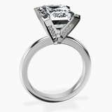 10kt White Gold Cordelia Knife Edge Solitaire Lab Diamond Ring side right image one