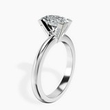 10kt White Gold Cordelia Knife Edge Solitaire Lab Diamond Ring standing product image one