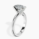 9ct White Gold Cordelia Knife Edge Solitaire Lab Diamond Ring standing product image one