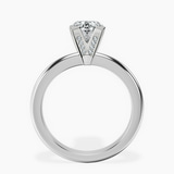 9ct White Gold Cordelia Knife Edge Solitaire Lab Diamond Ring side right image one