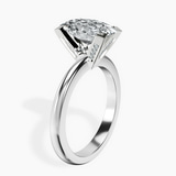 10kt White Gold Cordelia Knife Edge Solitaire Lab Diamond Ring standing product image one