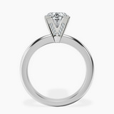 10kt White Gold Cordelia Knife Edge Solitaire Lab Diamond Ring side right image one