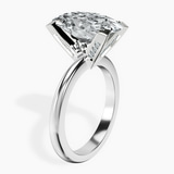 10kt White Gold Cordelia Knife Edge Solitaire Lab Diamond Ring standing product image one
