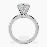 10kt White Gold Cordelia Knife Edge Solitaire Lab Diamond Ring side right image one