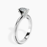 10kt White Gold Cordelia Knife Edge Solitaire Lab Diamond Ring standing product image one