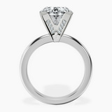 10kt White Gold Cordelia Knife Edge Solitaire Lab Diamond Ring side right image one