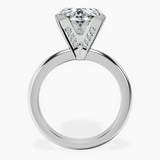 10kt White Gold Cordelia Knife Edge Solitaire Lab Diamond Ring side right image one