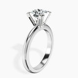 10kt White Gold Cordelia Knife Edge Solitaire Lab Diamond Ring standing product image one