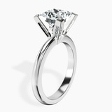 10kt White Gold Cordelia Knife Edge Solitaire Lab Diamond Ring standing product image one