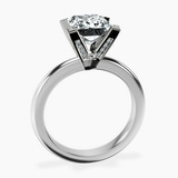 10kt White Gold Cordelia Knife Edge Solitaire Lab Diamond Ring side right image one