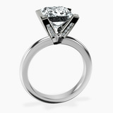 10kt White Gold Cordelia Knife Edge Solitaire Lab Diamond Ring side right image one