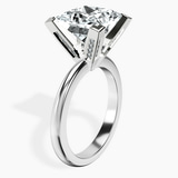 10kt White Gold Cordelia Knife Edge Solitaire Lab Diamond Ring standing product image one