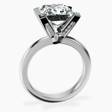 10kt White Gold Cordelia Knife Edge Solitaire Lab Diamond Ring side right image one