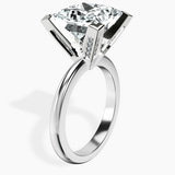 10kt White Gold Cordelia Knife Edge Solitaire Lab Diamond Ring standing product image one
