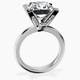 10kt White Gold Cordelia Knife Edge Solitaire Lab Diamond Ring side right image one