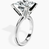 10kt White Gold Cordelia Knife Edge Solitaire Lab Diamond Ring standing product image one
