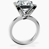 10kt White Gold Cordelia Knife Edge Solitaire Lab Diamond Ring side right image one