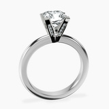 9ct White Gold Cordelia Knife Edge Solitaire Lab Diamond Ring side right image one