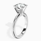 10kt White Gold Cordelia Knife Edge Solitaire Lab Diamond Ring standing product image one