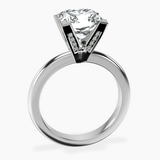 10kt White Gold Cordelia Knife Edge Solitaire Lab Diamond Ring side right image one