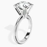 10kt White Gold Cordelia Knife Edge Solitaire Lab Diamond Ring standing product image one