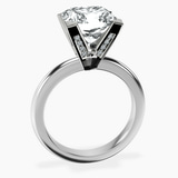 10kt White Gold Cordelia Knife Edge Solitaire Lab Diamond Ring side right image one